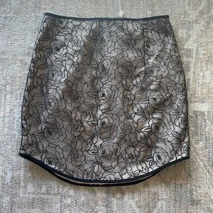 Curved Hem Mini Skirt